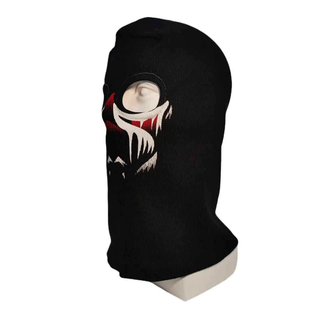 Sturmhaube Gesichts maske für Männer Frauen Voll gesichts maske Kapuze taktische Schnee Motorrad Radfahren Laufen gestrickte Mütze Pullover – Detail 10
