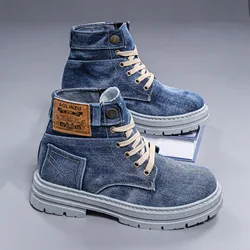 2025 New Men's Classic Sneakers Fashion Trend Denim Versatile Casual Shoes Youth Breathable Running Shoes Zapatillas Deportivas