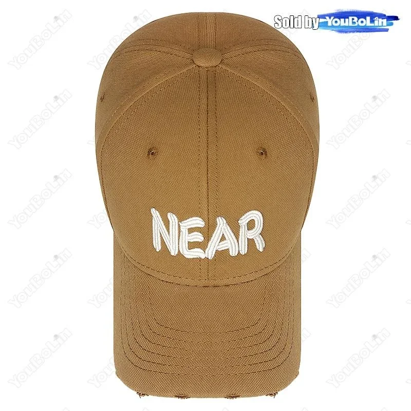 قبعة بيسبول عصرية بفتحة حافة للرجال والنساء مع حروف مطرزة ثلاثية الأبعاد بالقرب من قبعة رياضية خارجية للحماية من الشمس