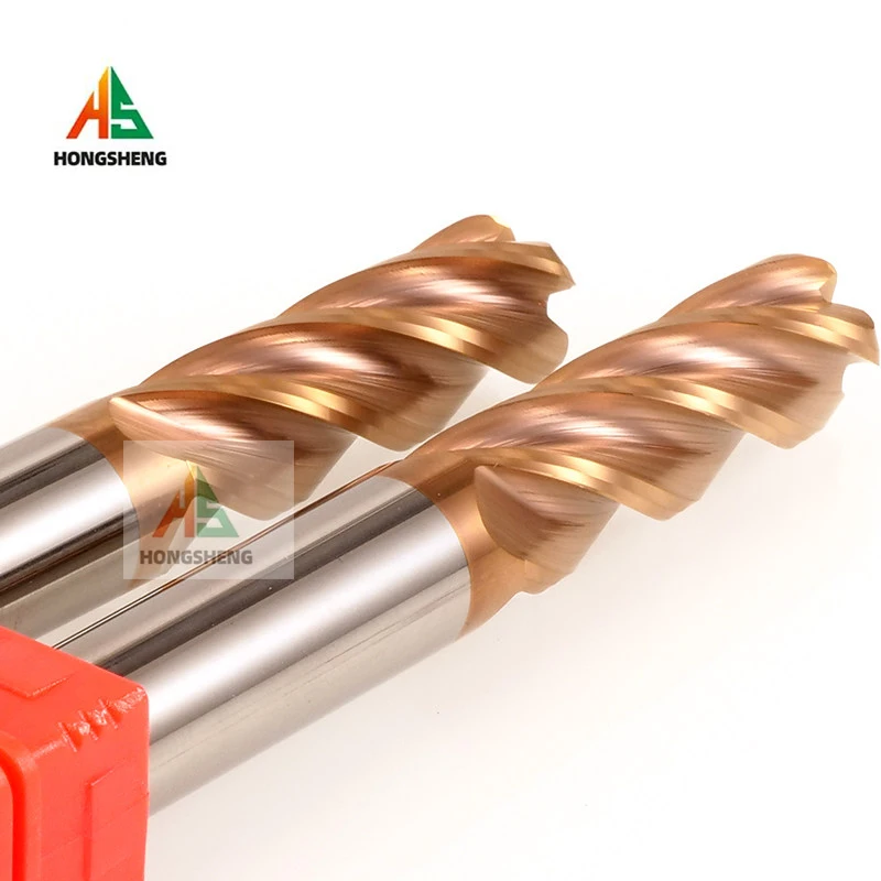 HRC58 Bullnose Cutter Corner Radius End Mill CNC Tungsten Steel Metal Router Tool Surface Machining 12346 Carbide Milling Cutter