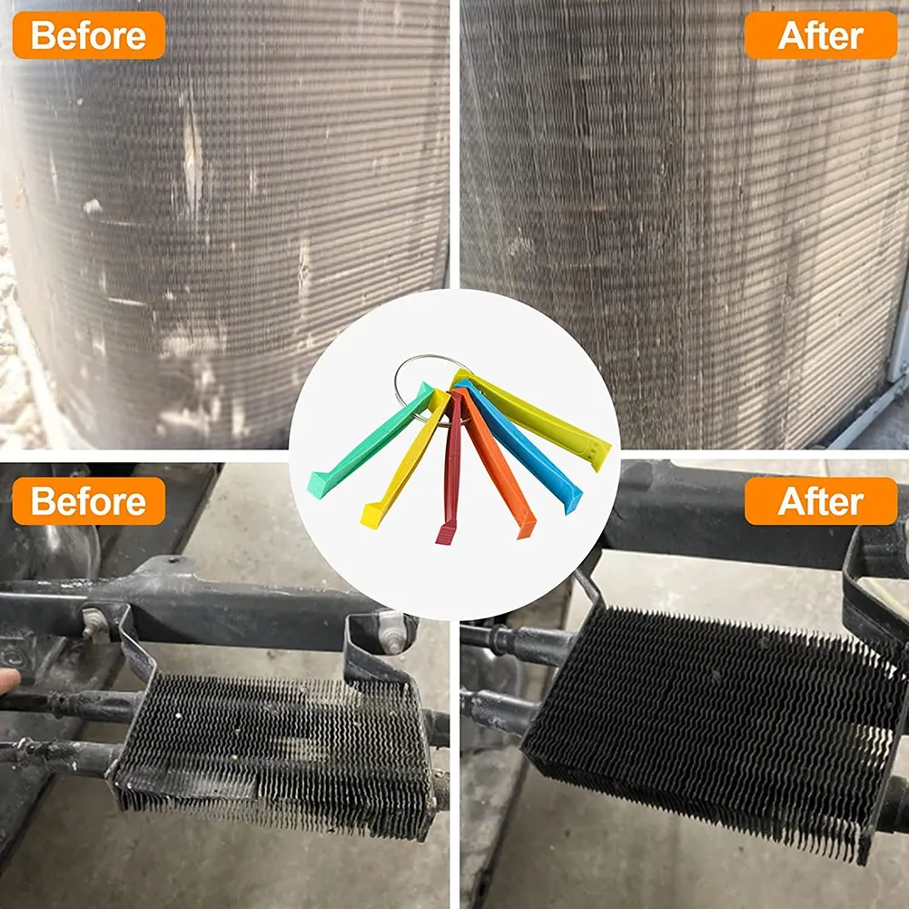 FCR6 Ring Fin Comb Set, Air Conditioner Fin Comb Straighten Evaporator Condensor Coils, AC Fin Comb Straightener