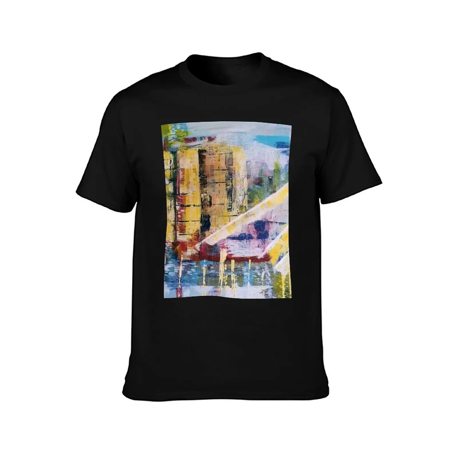 Abstract City Scape Original by CarolAnn T-Shirt anime figures cute clothes blanks oversized graphic tee mens t shirts pack