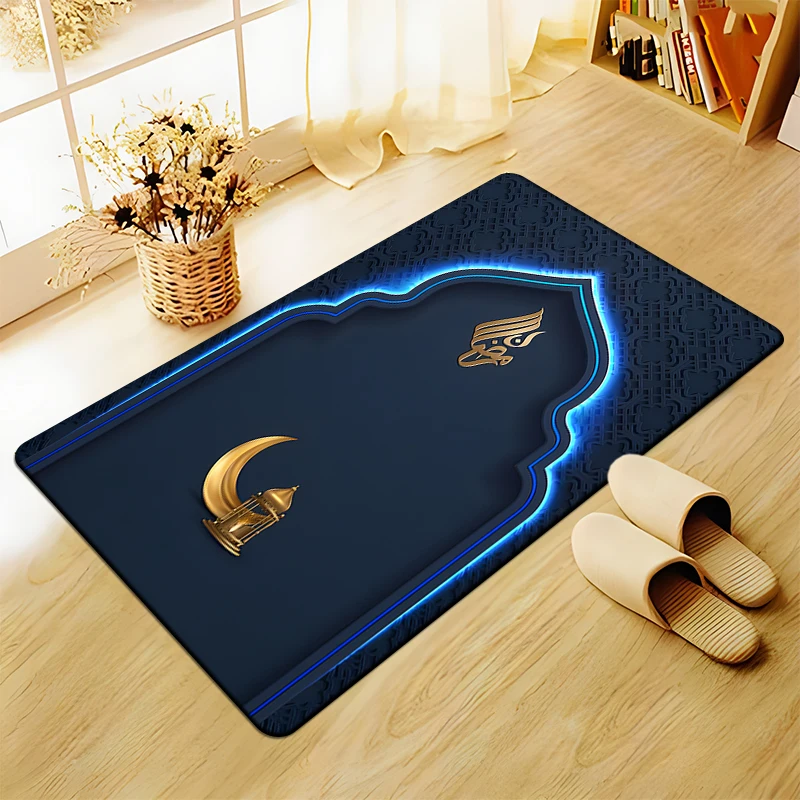 Muslim prayer carpet floor mat living room door plush non slip chair  bathroom  bedroom