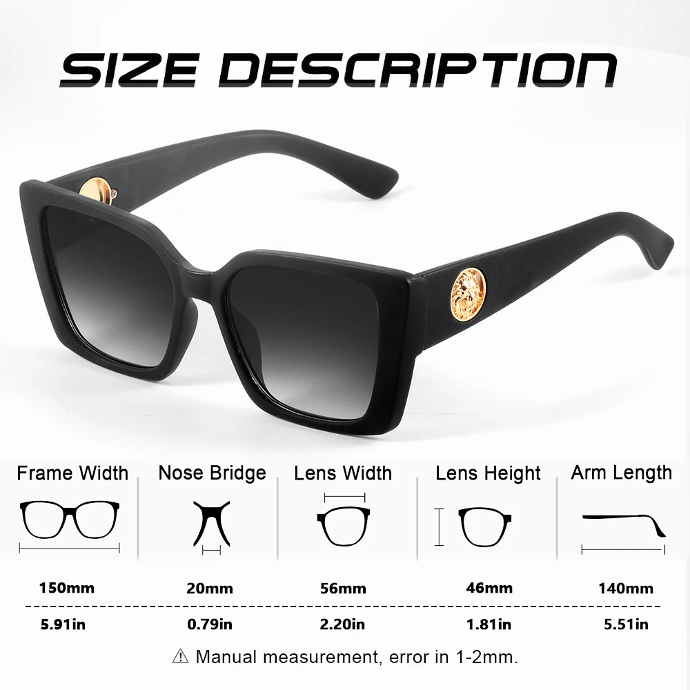 CRIXALIS Trendy Cateye Sonnenbrille Frauen 2025, Mode, Blendschutz, Farbverlauf, Sonnenbrille, weiblich, Outdoor, Reisen, Shades, Damen, UV400 – Detail 3