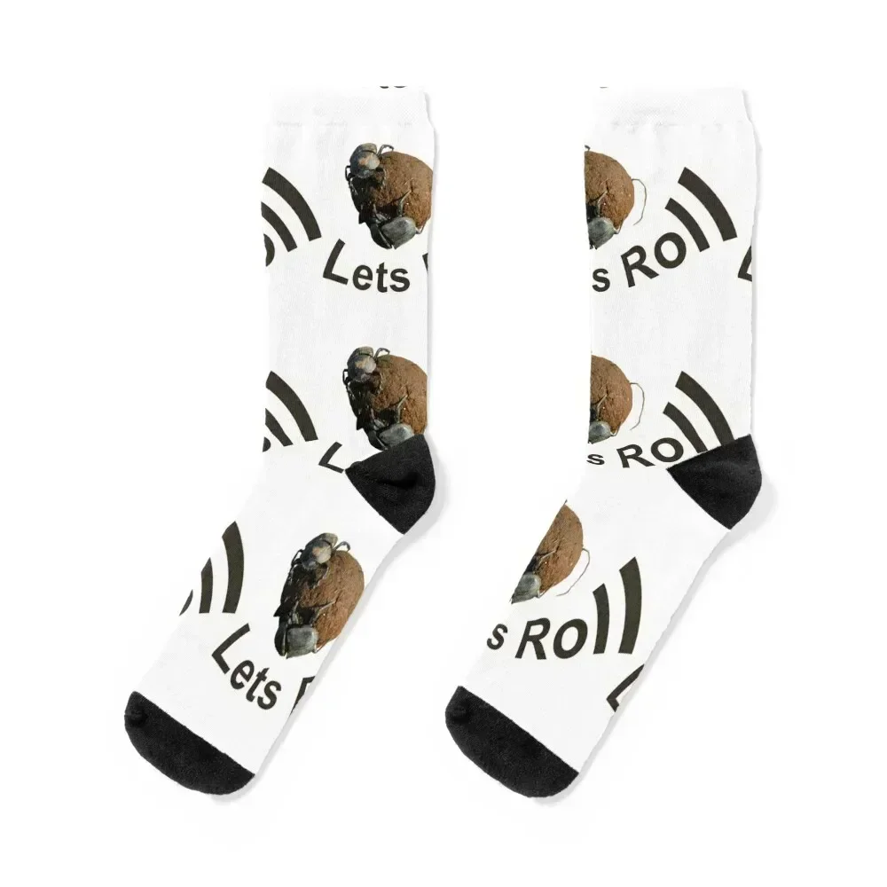 

African Dung Beetles at Work - Lets Roll Socks Running new in's custom sports cool Mens Socks Women's