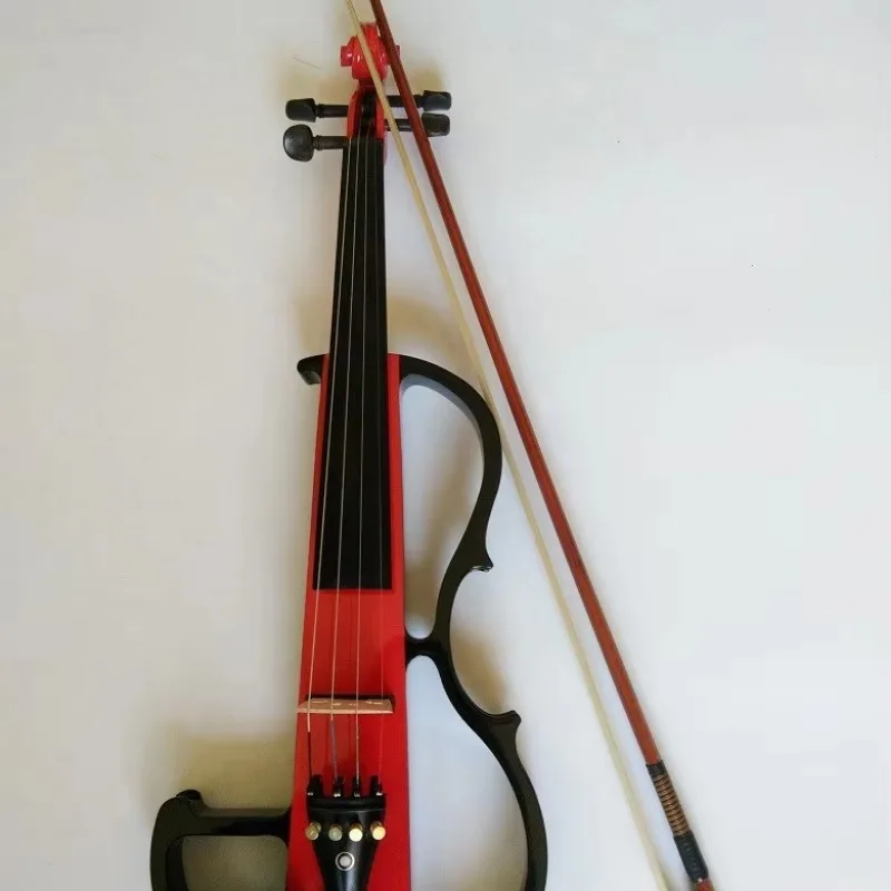 Ebony Color Separation Handmade Electronic Violin Beginners Play Electric Violin Instrument