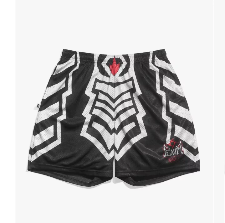 2026 New Men's Pentagón Jr. Retro Basketball Mesh Shorts Y2K Oversized Quick Drying Shorts Suitable