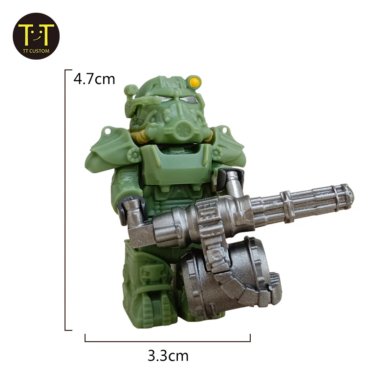 1PCS Military T60 Soldiers Mini Anime Action fallouts Figures Weapons Robot Mecha Building Blocks Bricks DIY Toys for KIDS gift