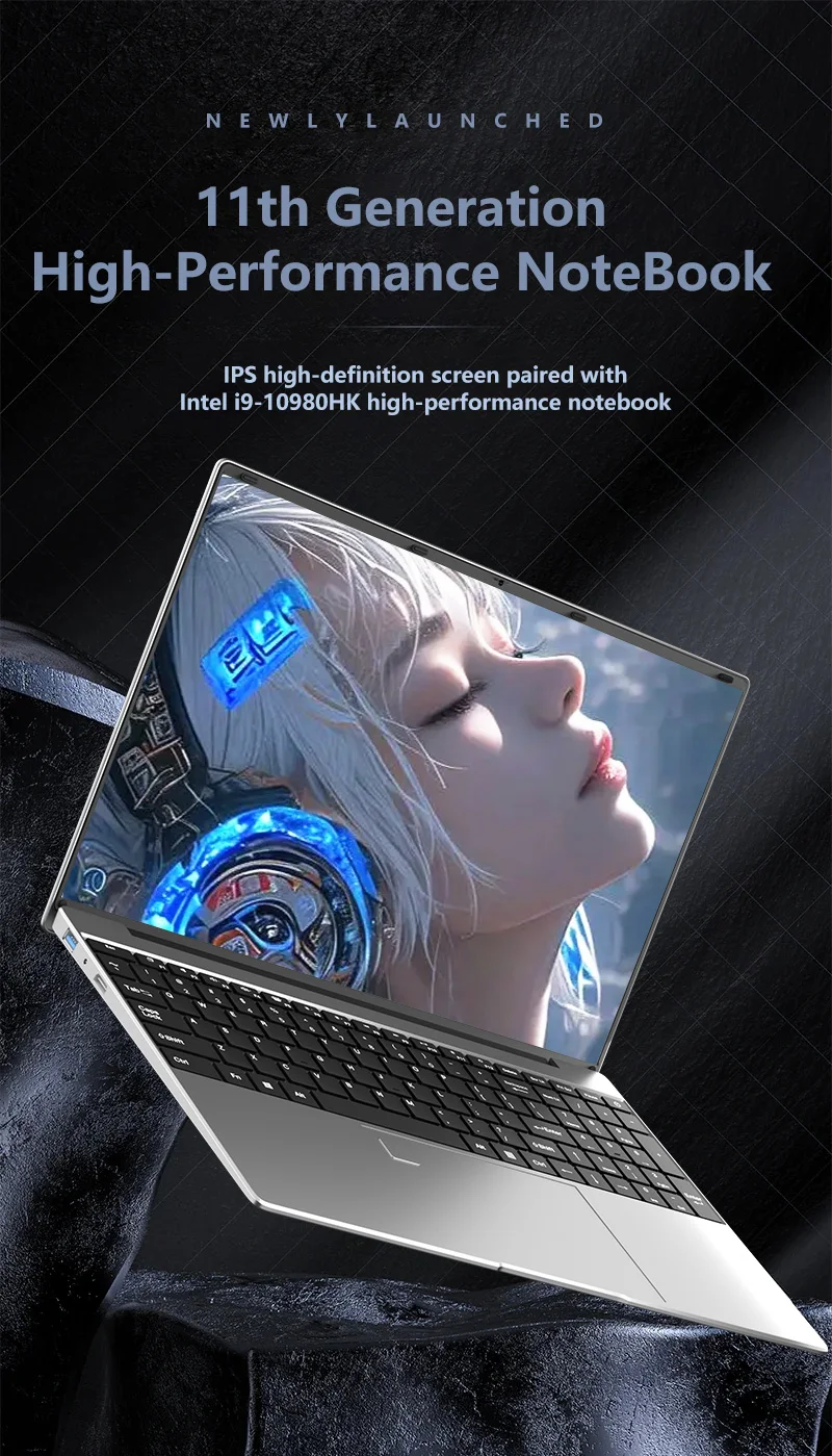 NAIWO 15.6 Gaming laptop with Intel Core I9-10980HK 32GB RAM 512GB 1TB 2TB SSD WiFi 6 Windows 11 PRO high-performance laptop