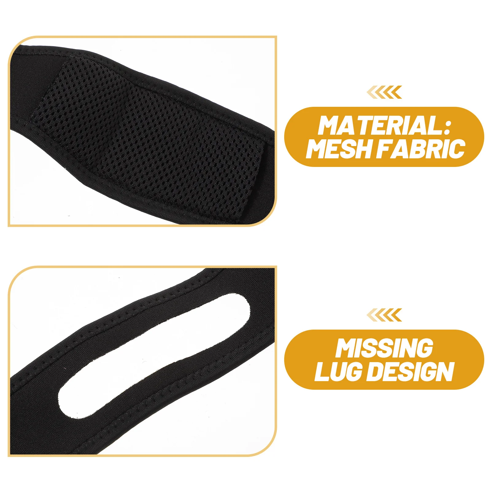 

Adjustable Chin Strap for Men and Women Mesh Fabric Lightweight Comfortable Snoring Solution Band