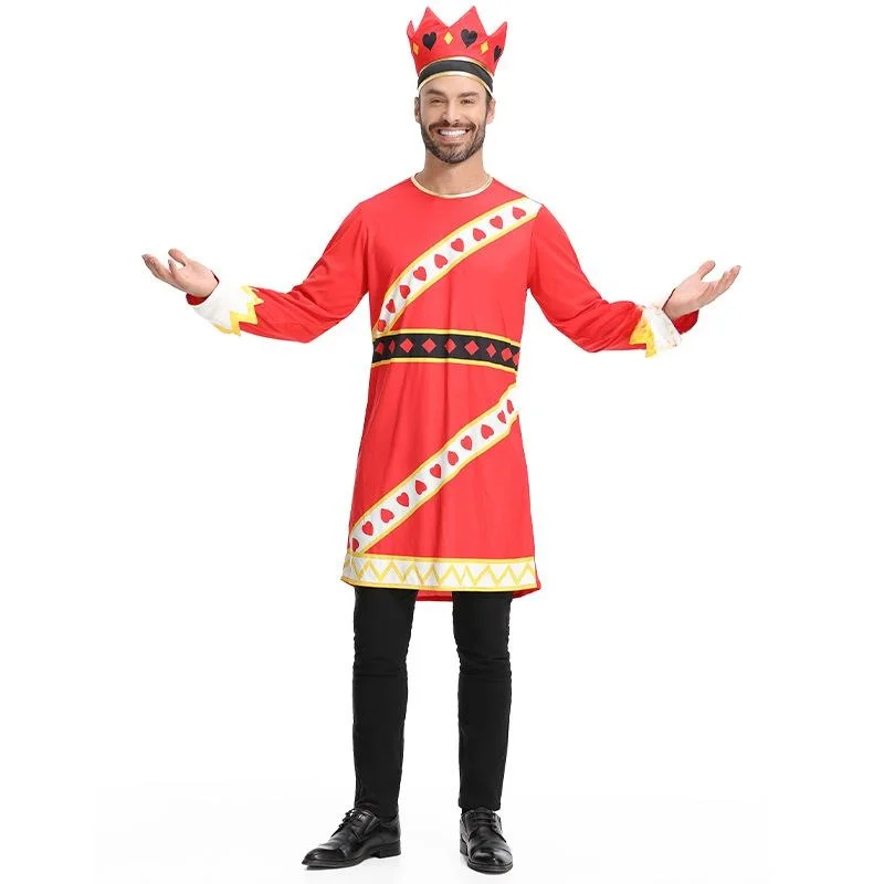 

Костюм Красного Короля для Хэллоуина, сценических выступлений и ролевых игр, комплект из двух предметов, китайское производство, весна 2025