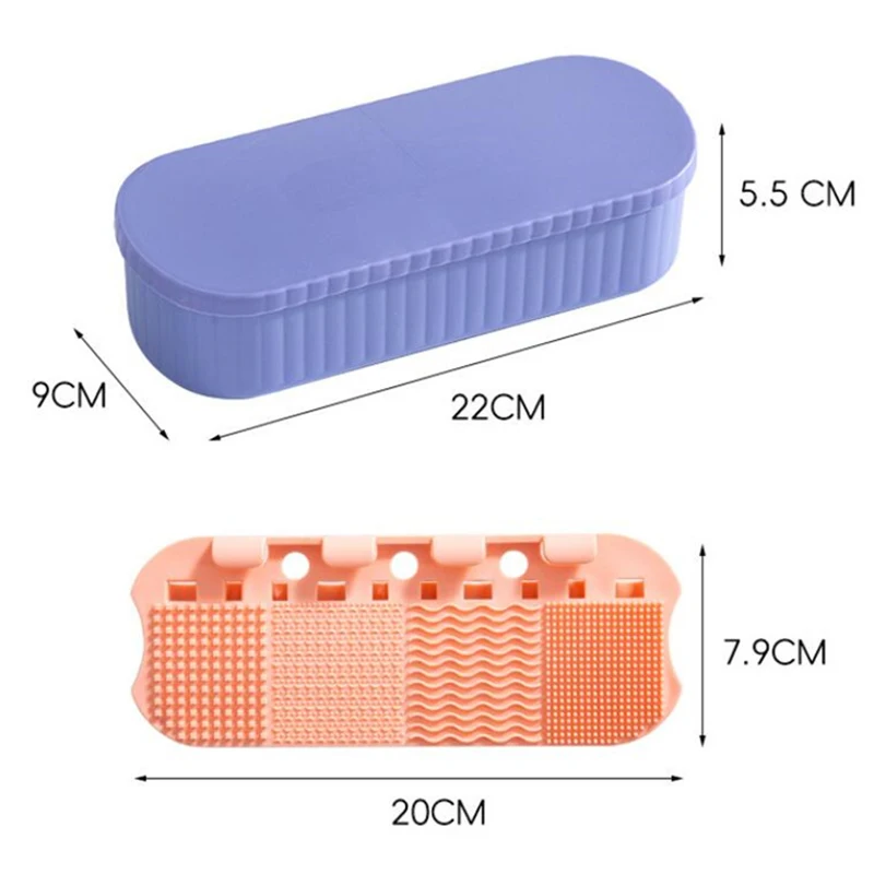 Makeup Brush Cleaning Box Make-up Egg Drying Tool Set Powder Puff Washer Sponge Storage Box Makeup Brush Storage Drying Tools