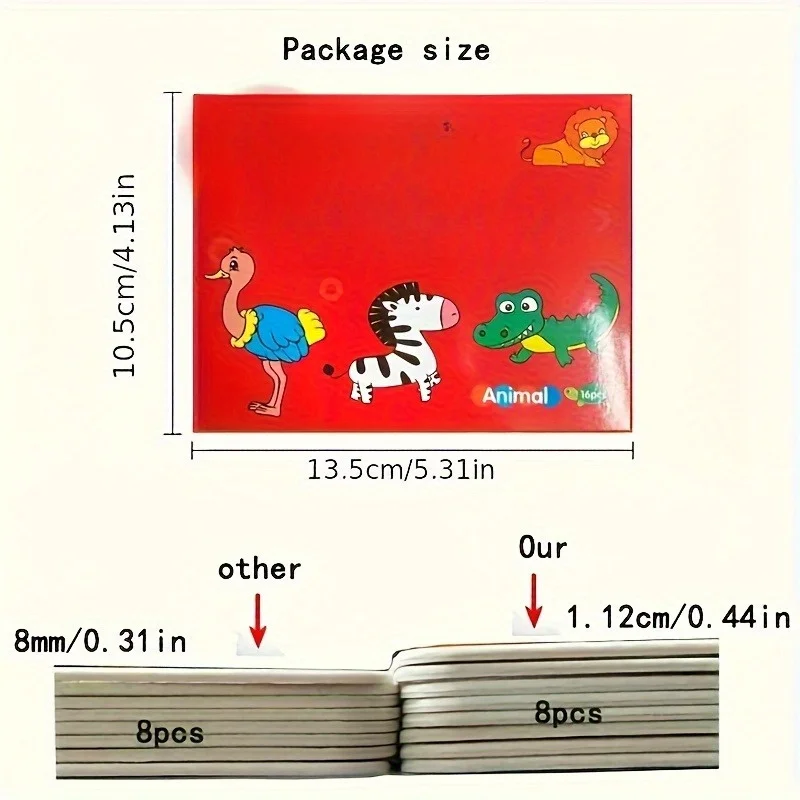 Zestaw puzzli dla dzieci - motyw zwierzęcy i pojazdów, zabawki edukacyjne do wczesnej nauki, gra edukacyjna rozwijająca poznawcze zdolności malucha