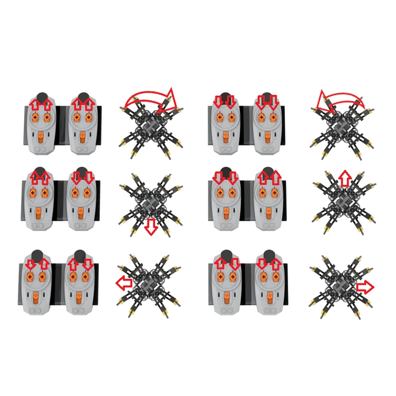 MOC Tarantula Spider Model Building Blocks Infrared Remote Control DIY Technology Educational Bricks Children Toy Christmas Gift