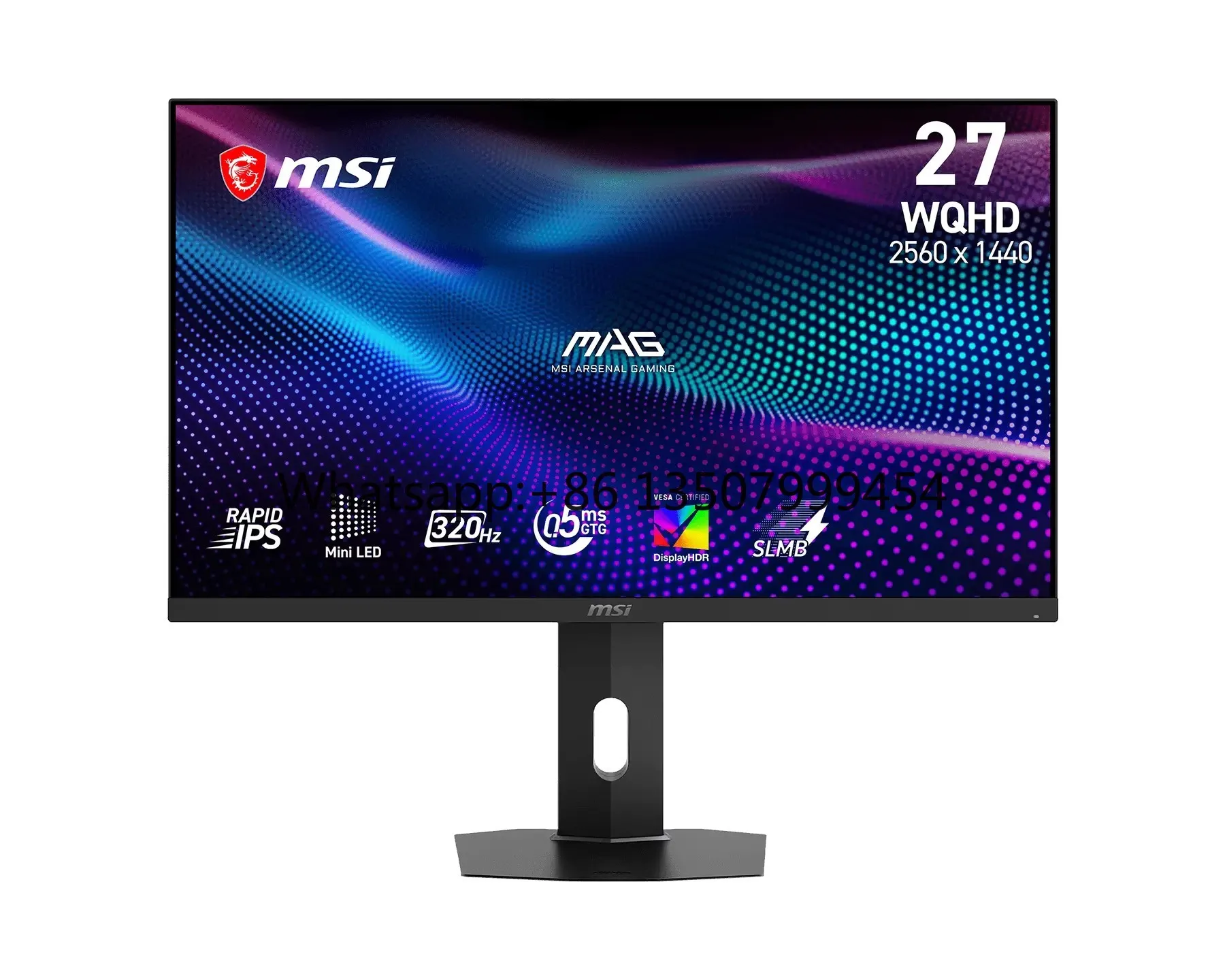 

2026 New MSI MAG 276URA18 Monitor 27" 4K180Hz/FHD360Hz Rapid IPS Mini-LED 0.5ms HDR Anti-Glare Ergonomic for Business Desktop