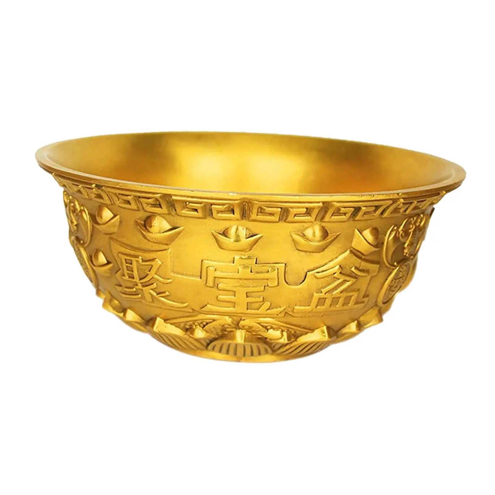 Treasure Basin Retro Porsperity Cornucopia Bowl Wealth Money Bowl for New Year Wedding Housewarming Restaurants Spring Festival