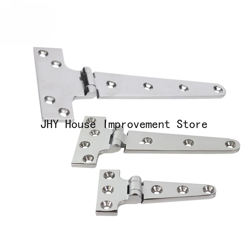8 inch Heavy Duty Marine 316 Stainless Steel Tee Hinges Boat Caravan Cabinet Shed Garden Wooden Door & Gate T Hinge Hardware 1pc