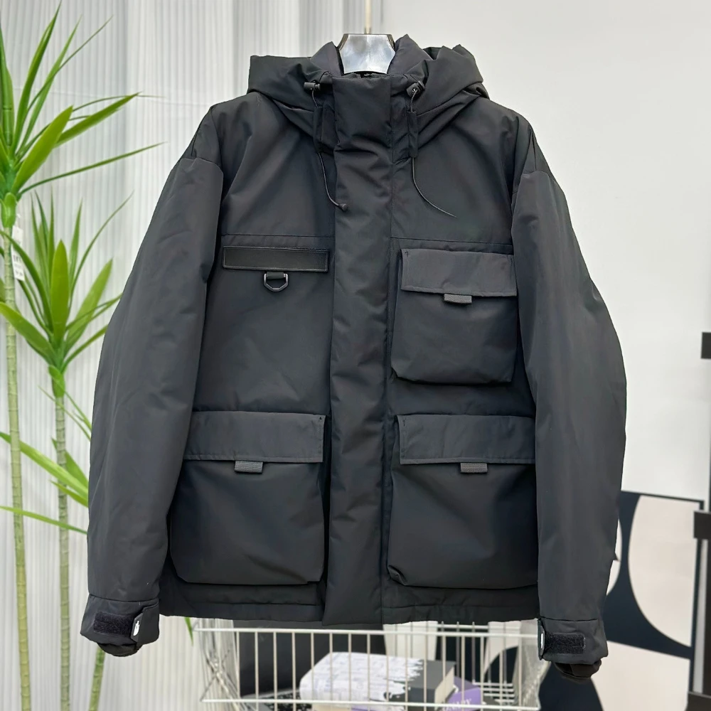 

Luxury Down Jackets for Men Designer Hooded Coats Warm Winter Outerwear Relaxed Fit Solid Color Jackets Brand Down Jacket