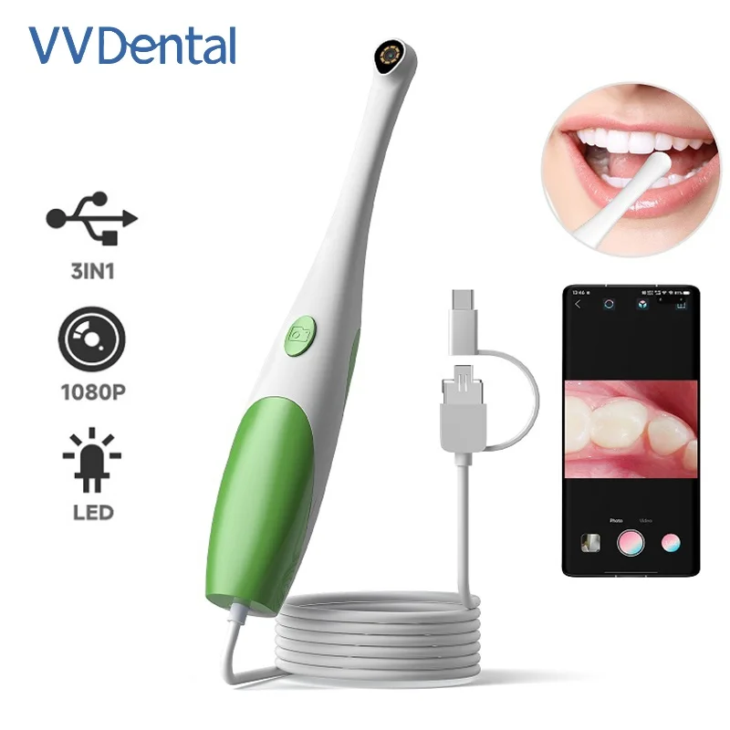 

Dental Handheld Android Endoscope Camera HD 1080P 3IN1 TypeC Micro USB Camera InspectionBorescope 8 LED for Android Phones PC