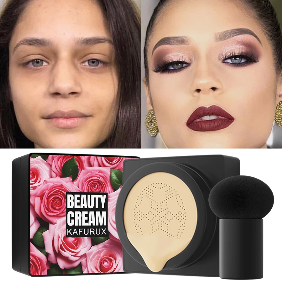 5 farben Magie Foundation Pilz Kopf Feuchtigkeitsspendende Luft Kissen 1 STÜCK CC Creme Concealer Wasserdichte Foundation Basis Make-Up Geschenke