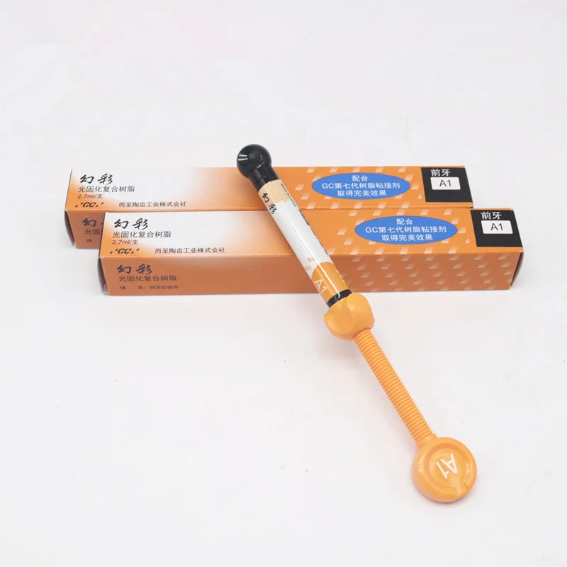 

GC Gradia Direct Light Cured Composite Resin Hybrid Nano Resin 4g 2.7ml Syringe Anterior Teeth Restoration A1 A2 A3 A3.5 AO2 AO3
