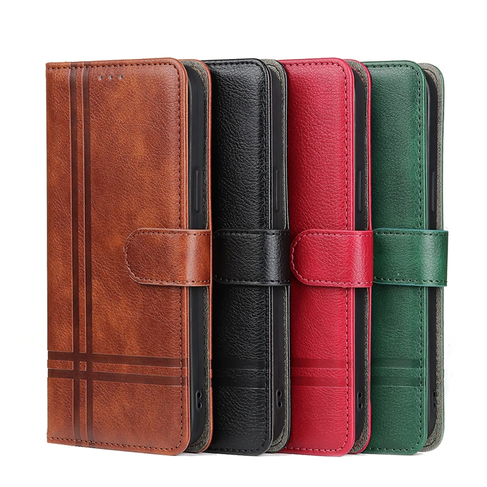 Leather Wallet Case for Xiaomi Poco X3 X5 M4 M3 NFC Flip Cover Redmi Note 12 11 11S 10S 9s 9 8 7 9T 9A 8T 8A