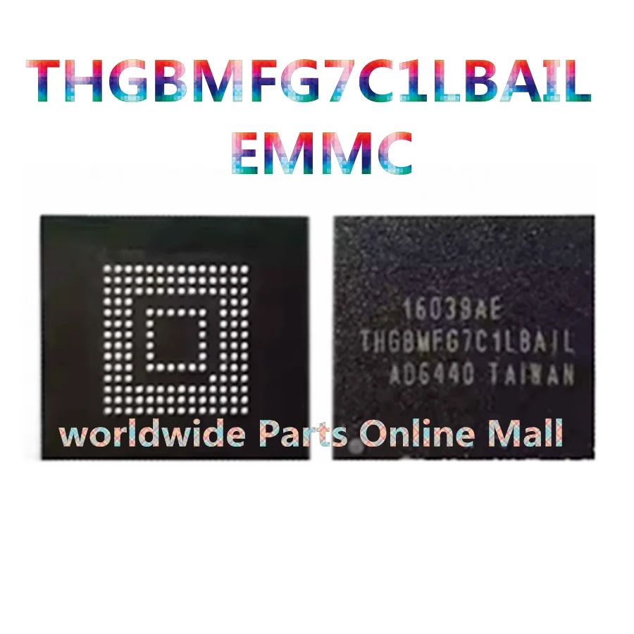 1pcs-5pcs THBMFG7C1LBAIL BGA153 ball EMMC 5.0 16GB memory font plant good ball ic