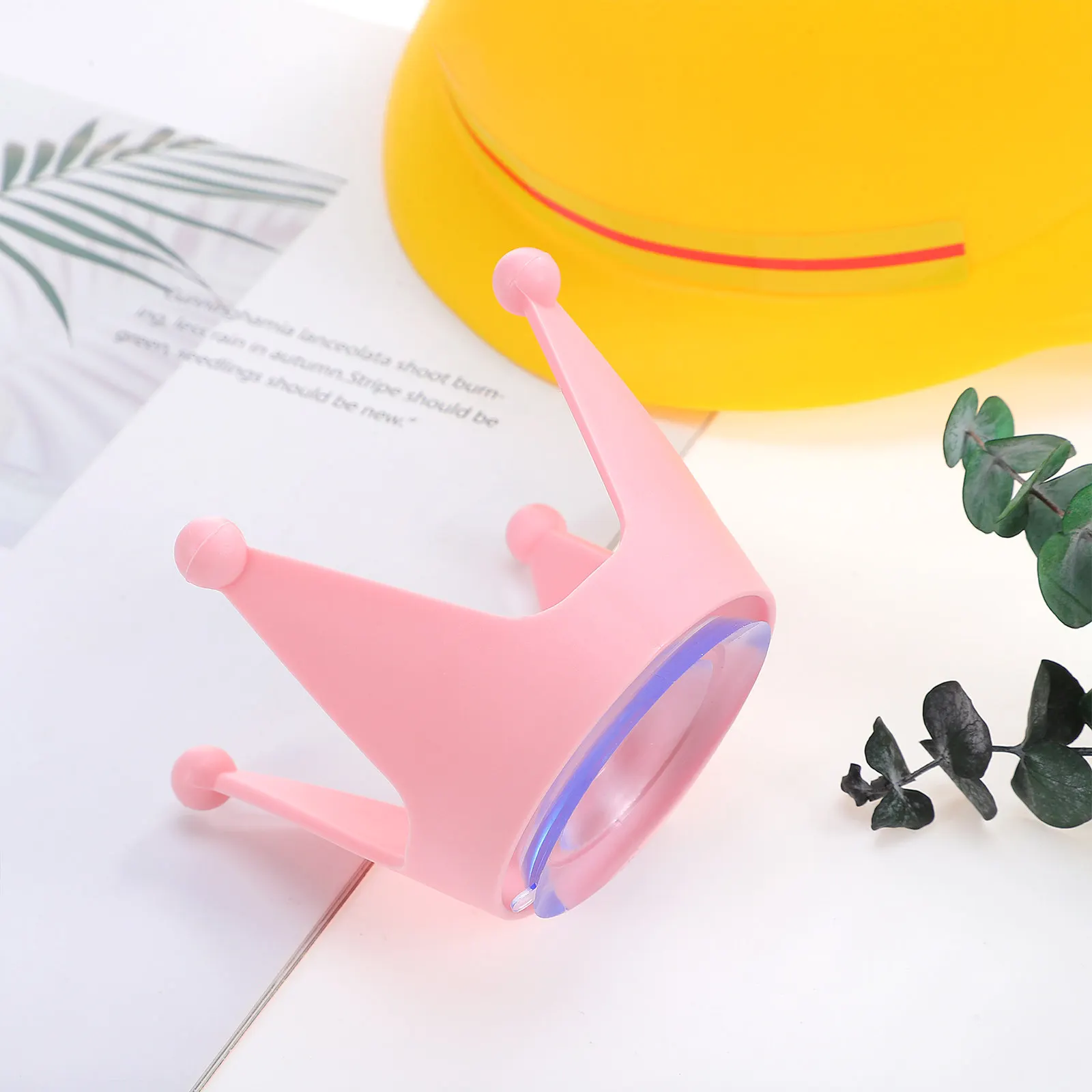 1Pcs Motorcycle Silicone Decoration Double Suction Cup Light Pink Horns Ornament Suction Cup