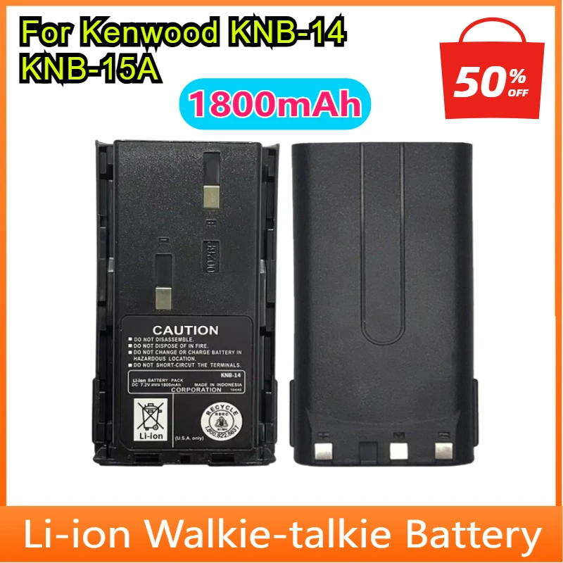 

KNB-15 KNB-15A KNB-14 Walkie-talkie Battery for Kenwood TK-260 TK-260G TK-270G TK-272G TK-360 TK-370G TK-372G TK278G
