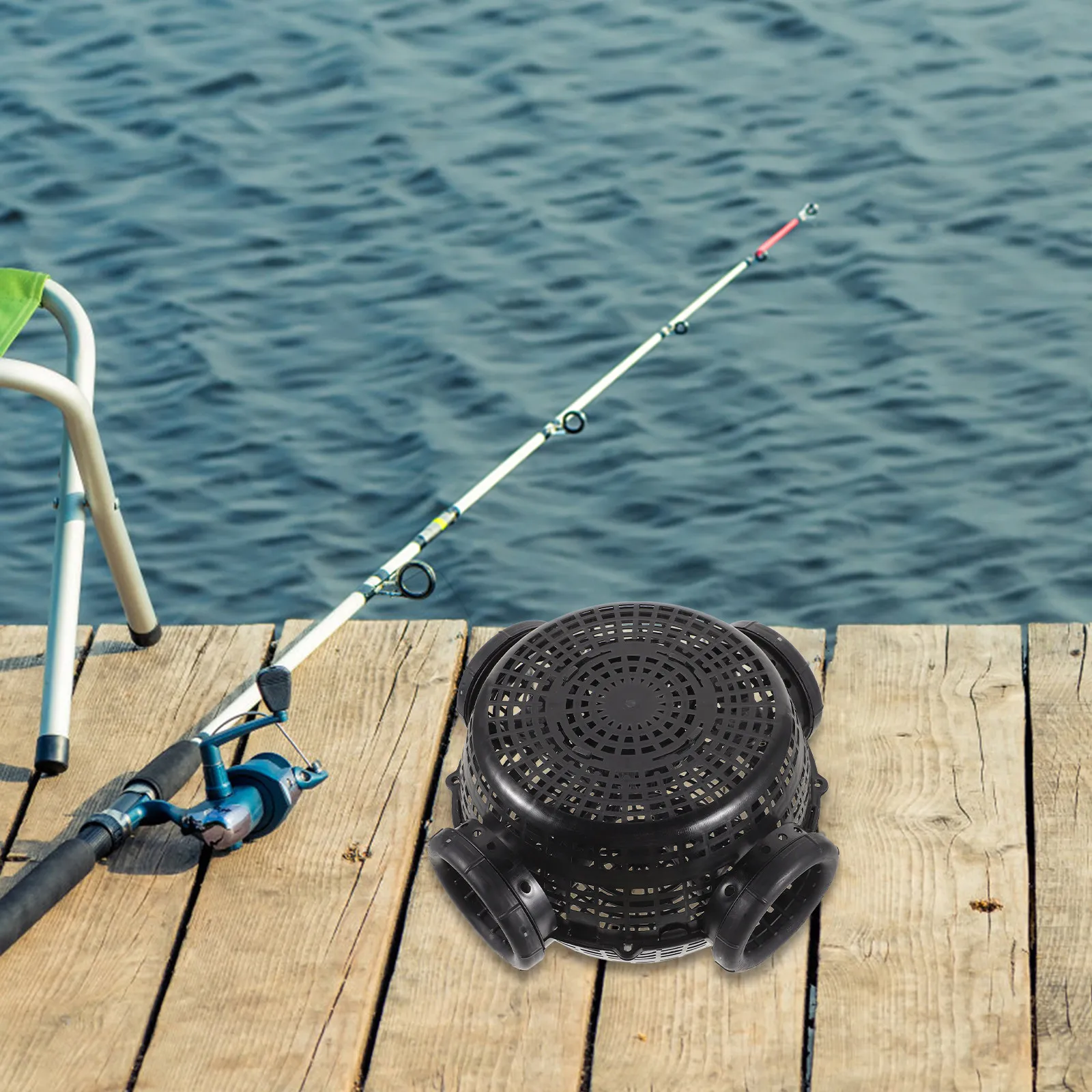 Professional Fishing Trap Durable Plastic Portable Crab Crawfish Lobster Catching Trap Net for Saltwater Freshwater