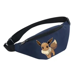 Anime Pokemon Shoulder Bags Pikachu Bulbasaur Psyduck Waterproof Sports Waist Bags for Women Men Multifunctional Chest Bag