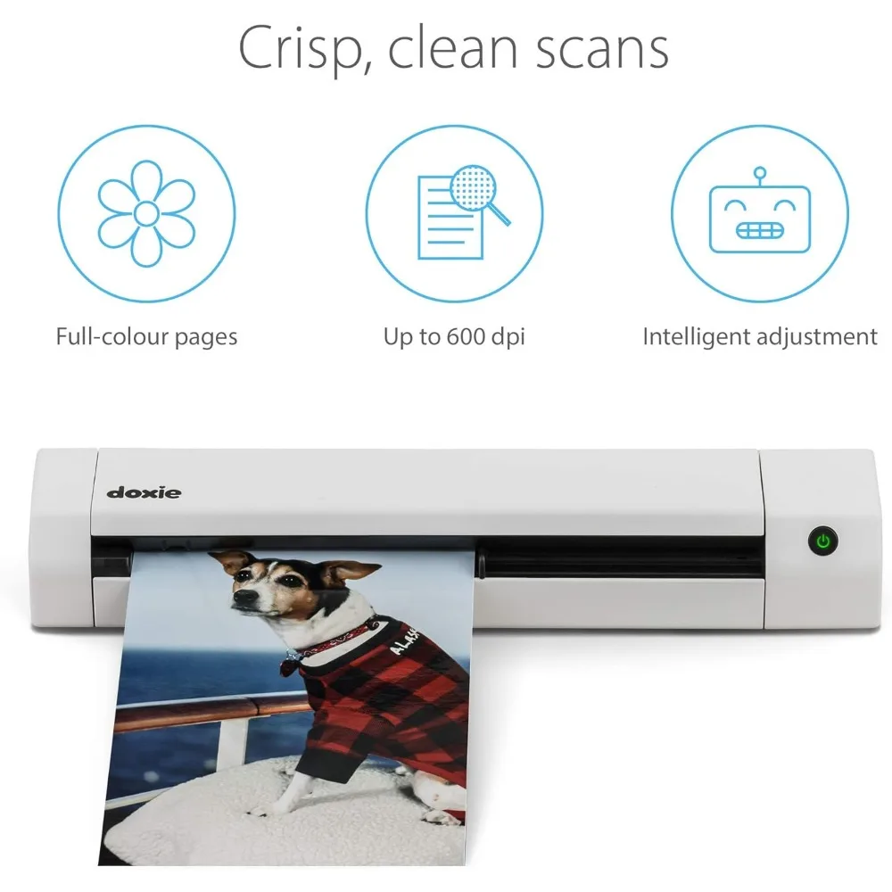 Go SE - الماسح الضوئي للمستندات المحمولة البديهية مع بطارية قابلة لإعادة الشحن وبرامج سهلة