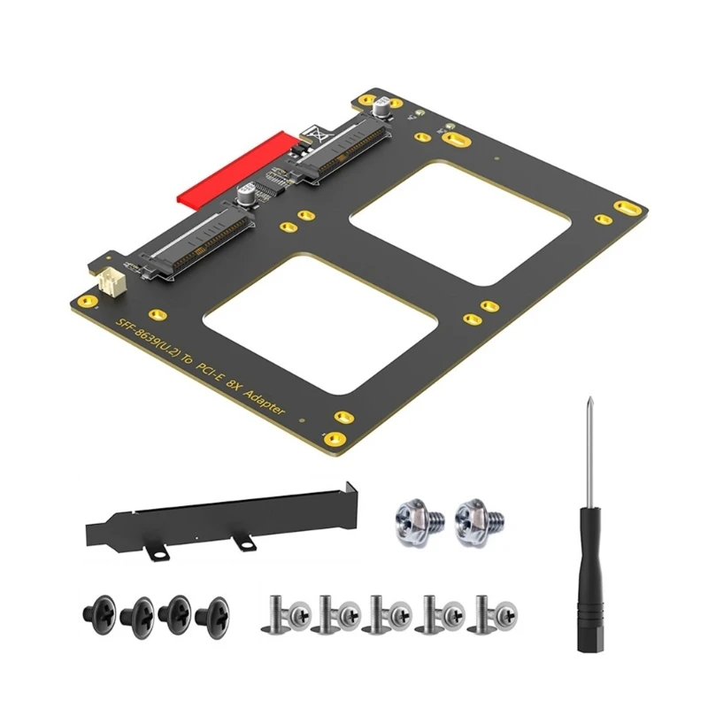 

Double SFF 8639 Solid Disk To PCIE 8X Conversion Adapter For PC Expansion