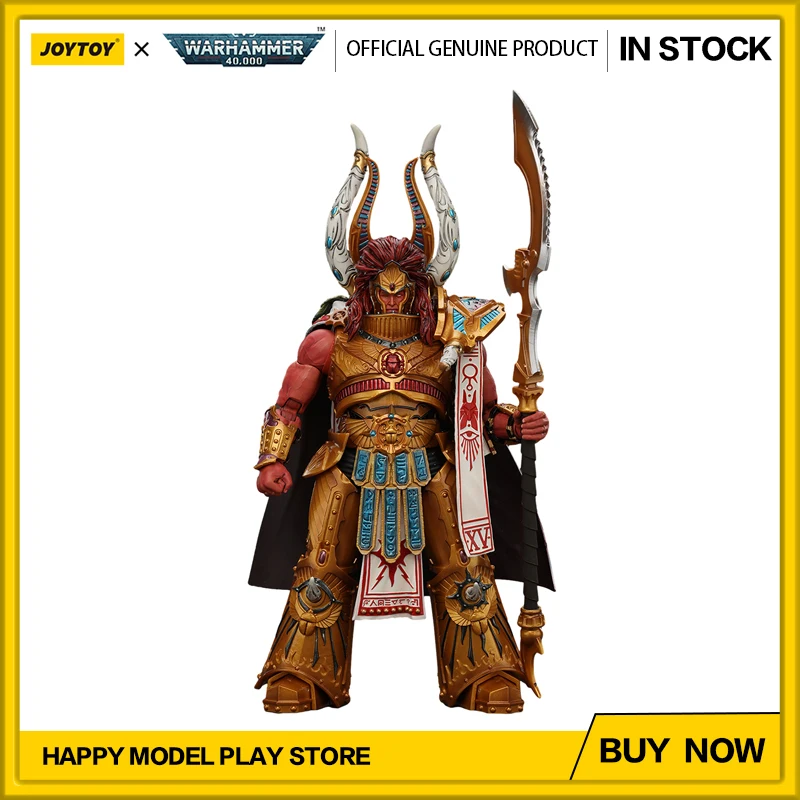 JOYTOY Warhammer 40K Action Figure Thousand sons Magnus the Red Primarch of the XVth Legion 1/18 Anime Military Model Toy