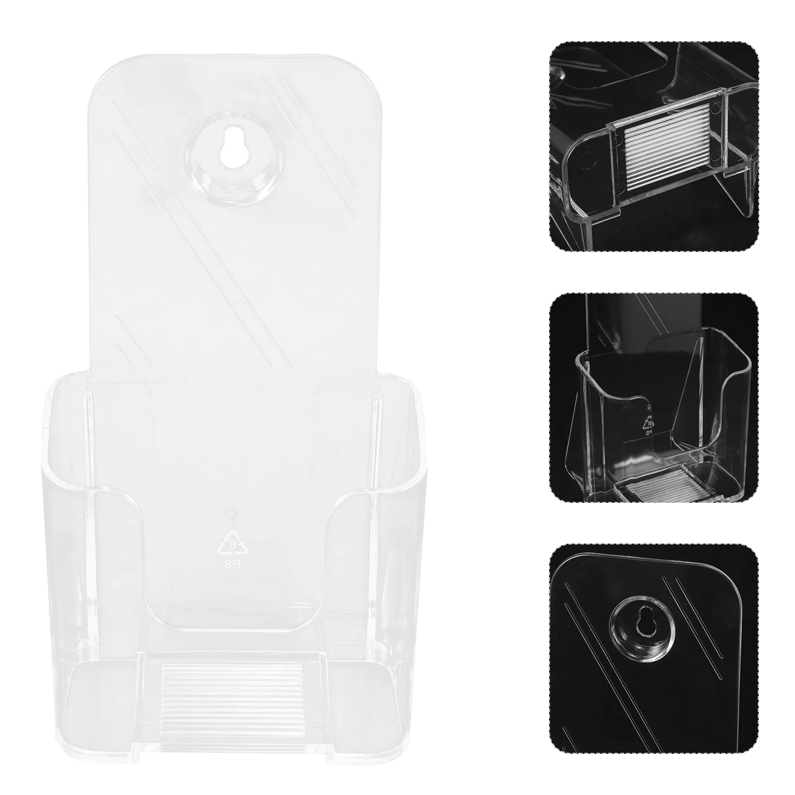 

Acrylic A6 File Organizer Document Holder Brochure Pamphlet Display Stand For Office Home Sturdy Desktop Rack File