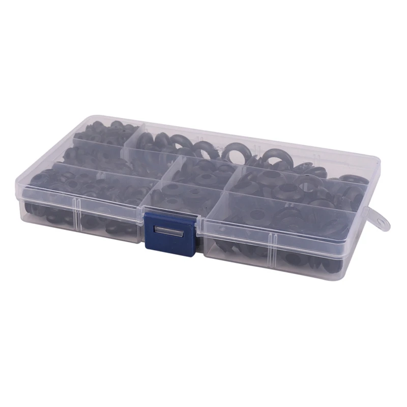260Pcs Rubber Grommet Assortment Wiring Coil Wire Gasket M3 / M4 / M5 / M6 / M8 / M10 / M12
