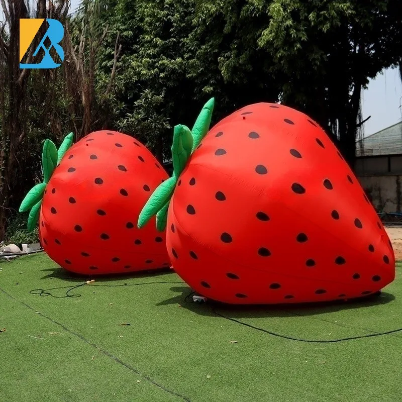 Bespoke Unique Party Supplies Giant Inflatable Strawberry for Outdoor Birthday Decorations Toys