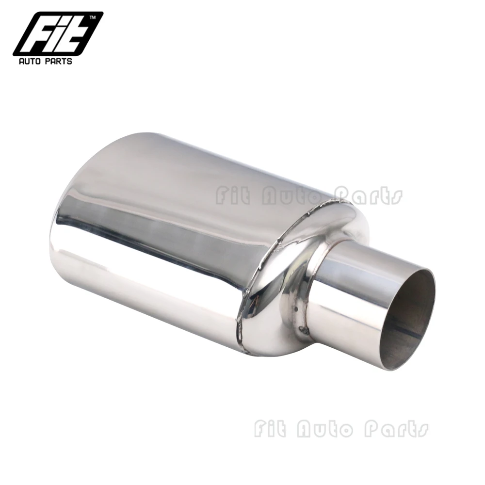 1 Stuks Auto Uitlaat Eindpunt Interface 57Mm Schuine Gewalste Uitlaat Auto Uitlaat Pijp Voor Ag Accessoires