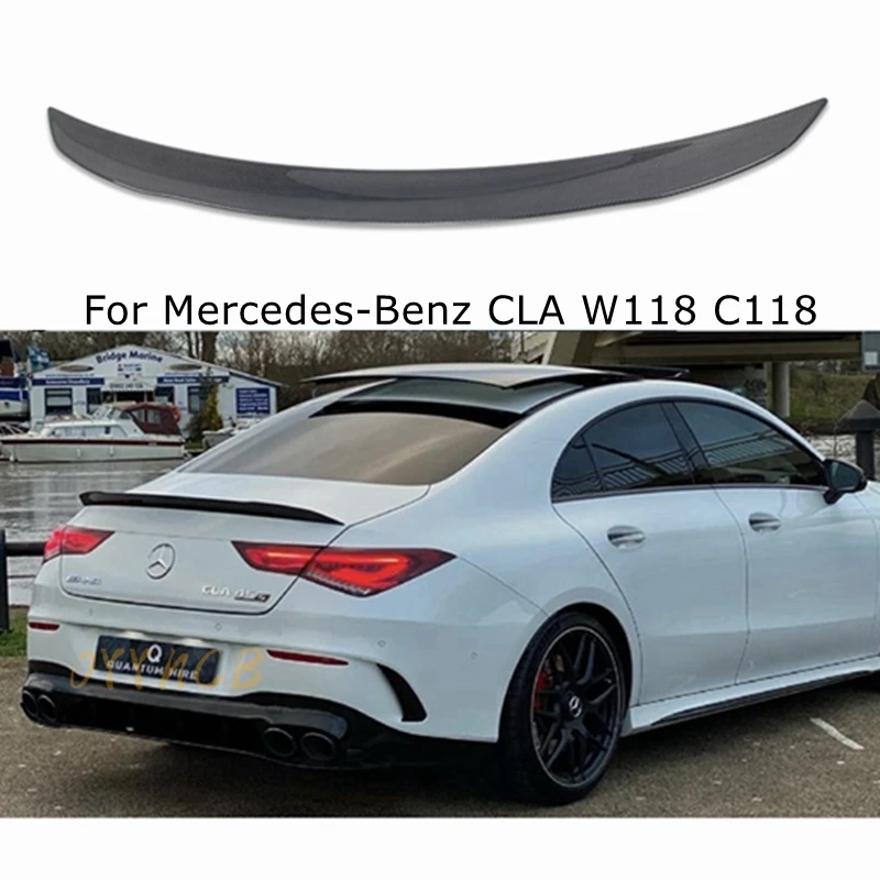 

For Mercedes-Benz CLA W118 C118 Carbon Fiber / Forged carbon / black Rear Spoiler Trunk Wing 2019-2023