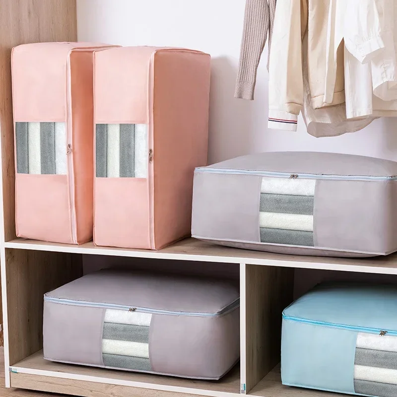 Aufbewahrungstasche für Kleidung, Kleiderschrank, Schrank-Organizer, faltbare Tasche für die Aufbewahrung, Vlies-Kissen, Steppdecke, Decke, Tasche, Heim-Organizer