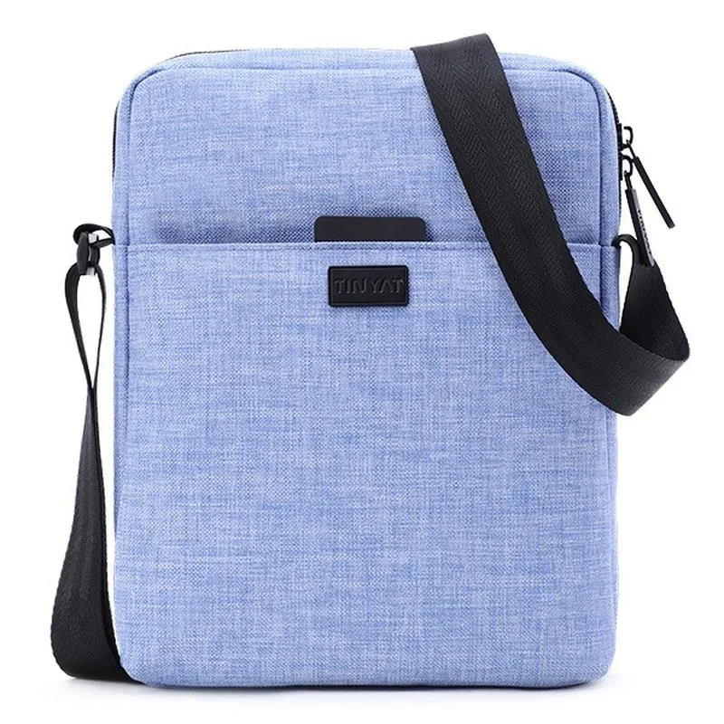 Men's Bags Light Canvas Shoulder Bag for 7.9' Ipad Casual Crossbody Bags Waterproof Business Shoulder Bag for Men 0.13kg