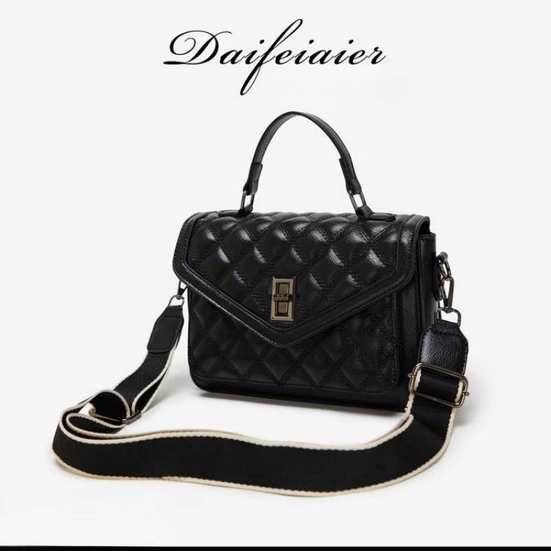 حقيبة يد مربعة صغيرة من جلد البولي يوريثان للسيدات بمقبض علوي ورفرف مخيط 2025 يد ربيعية تحمل حقيبة يومية غير رسمية فقط #2