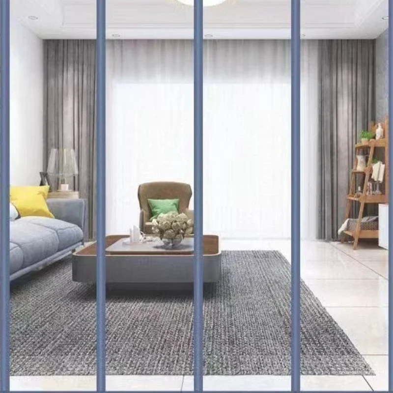 PVC transparent soft door curtain, magnetic suction household warmth
