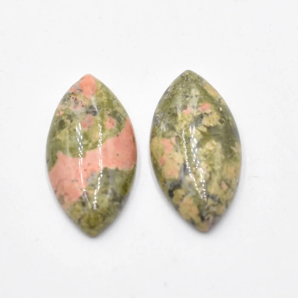 Modische Natursteinperlen in Pferdeaugenform für die Schmuckherstellung 15x30mm, kostenloser Versand, Großhandel 20 Stück/Lot – Detail 3