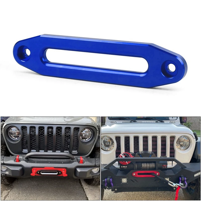 10 Inch 12000 DBS Winch Rope Guide Hawse Aluminum Fairlead For Off Road 4WD Rope Silver Rope Guide Wire Guide