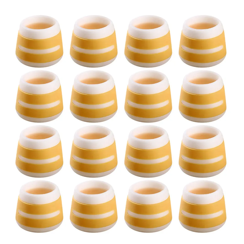

12pcs Silicone Chair Leg Covers Floor Protectors Black Non Furniture Feet Caps for Wood Laminate Tiles Home Bedroom Table