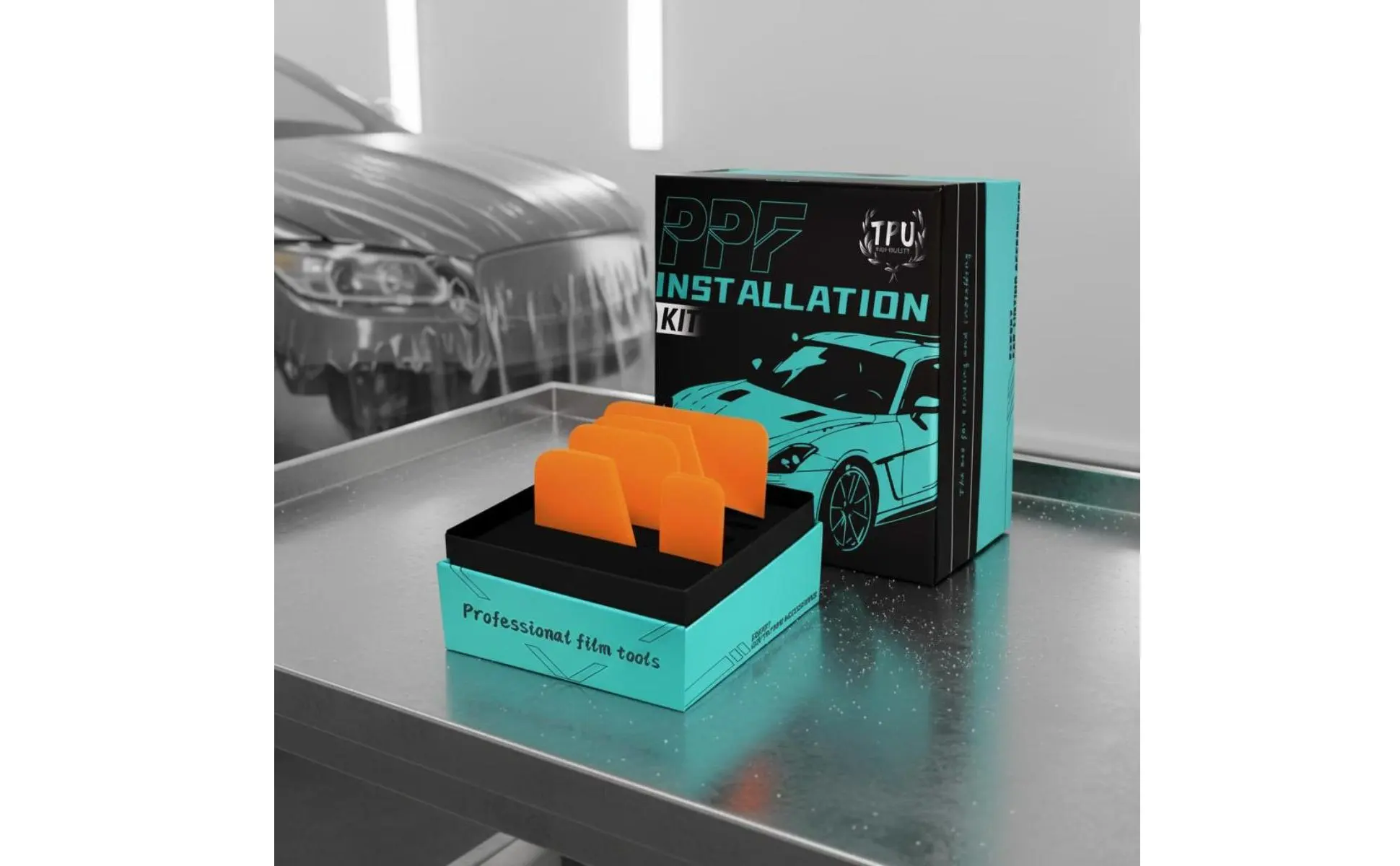 TPU Film Squeegee Soft Border PPF Installation Tool Kit Paint Protection Film Tool Set Flexible Tint Scraper Set Easy to Use TPU Film Squeegee Soft Border PPF Installation Tool Kit Paint Protection Film Tool Set Flexible Tint Scraper Set Easy to Use