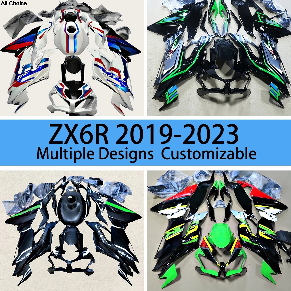 

ABS Fairing Kit for KAWASAKI ZX6R 636 2019 2020 2021 2022 2023 Motorcycle Accessories Customized Fairings ZX 6R 19 20 21 22 23