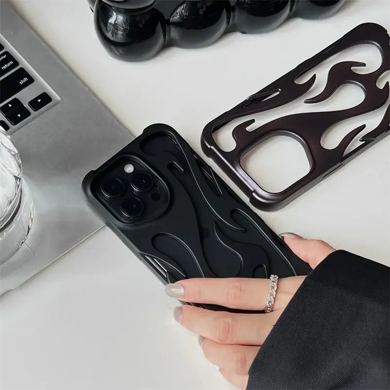 flame hollow flame case iphone 11