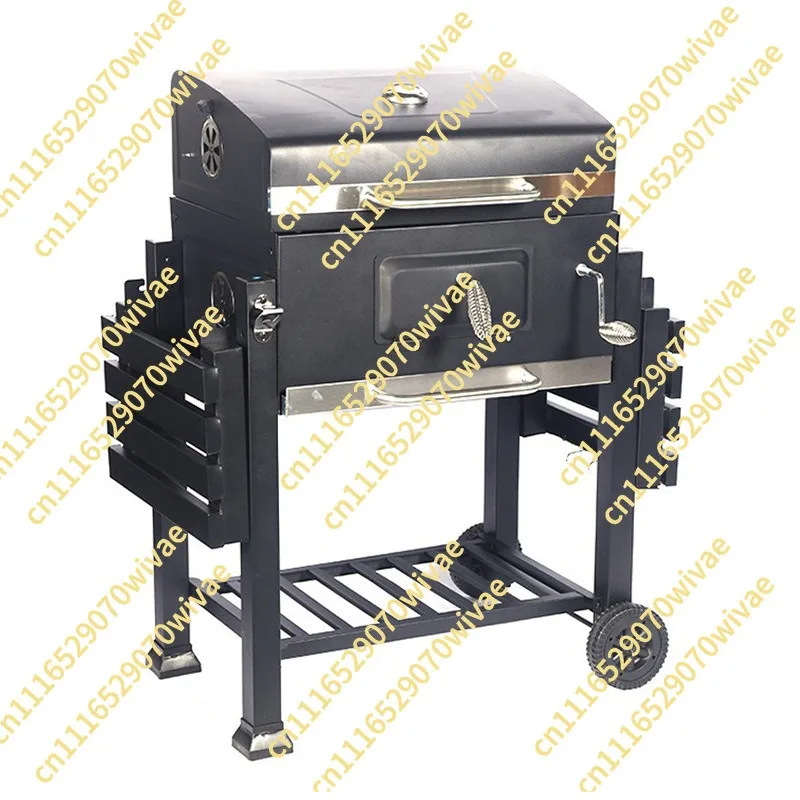 Outdoor grill patio outdoor 8-person large, double-sided grill